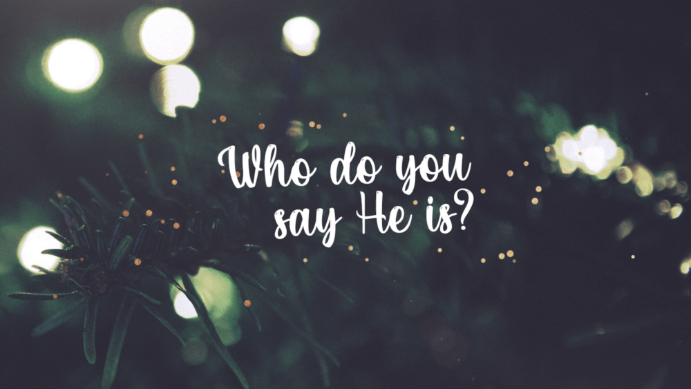 Who do you say He is?